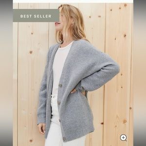 NWT Jenni Kayne Grey Cashmere Cocoon Cardigan - XS